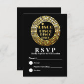 Carte de réponse Disco 3.5" x 5" (Devant / Derrière)