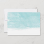 Carte de réponse Dollar de sable d'aquarelle (Dos)