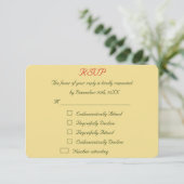 Carte de réponse drôle pour un mariage de Noël (Debout devant)