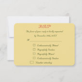 Carte de réponse drôle pour un mariage de Noël (Devant)