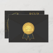 Carte de réponse du 50e anniversaire (Devant / Derrière)