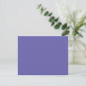 Carte de réponse du Bat mitzvah de couleur violet (Debout devant)