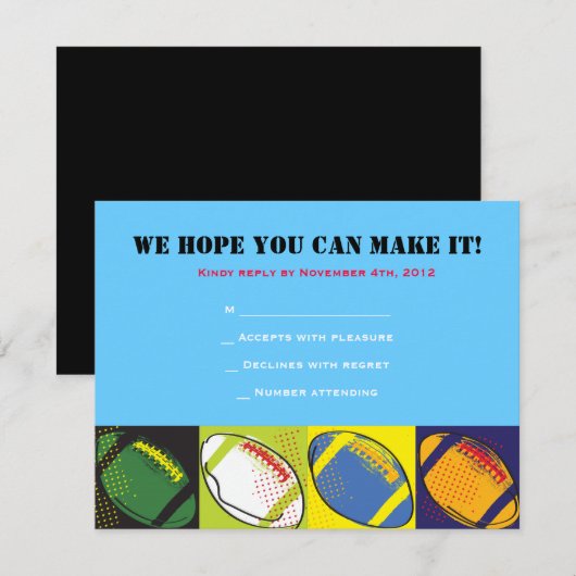 Carte de réponse du Bat mitzvah de la barre à thèm (Devant / Derrière)