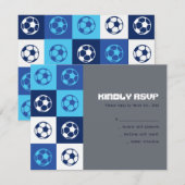 Carte de réponse du Bat mitzvah de la barre cool S (Devant / Derrière)