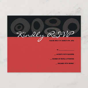 Carte de réponse du Bat mitzvah de la barre d'ARBR