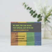 Carte de réponse du Bat mitzvah de la barre de foo (Debout devant)