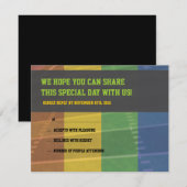 Carte de réponse du Bat mitzvah de la barre de foo (Devant / Derrière)