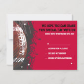 Carte de réponse du Bat mitzvah de la barre de foo (Devant)