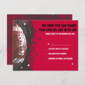 Carte de réponse du Bat mitzvah de la barre de foo (Devant / Derrière)