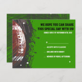 Carte de réponse du Bat mitzvah de la barre de foo (Devant / Derrière)