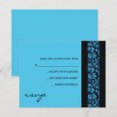 Carte de réponse du Bat mitzvah de la collection M (Devant / Derrière)