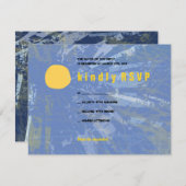 Carte de réponse du Bat mitzvah de l'Arbre du Sole (Devant / Derrière)