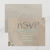 Carte de réponse du Bat mitzvah de plage SANDY (Devant / Derrière)