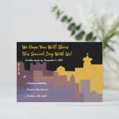 Carte de réponse du Bat mitzvah du Bar de la Ville (Debout devant)