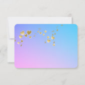 Carte de réponse du Bat mitzvah Love Songs (Dos)