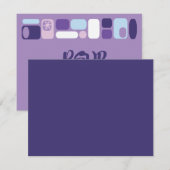 Carte de réponse du Bat mitzvah SO MOD (Devant / Derrière)