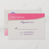 Carte de réponse du Bat mitzvah Sweet Candy (Devant / Derrière)