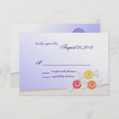 Carte de réponse du Bat mitzvah Sweet Candy (Devant / Derrière)