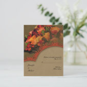 Carte de réponse du bouquet Fall Rose (Debout devant)
