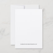 Carte de réponse du code QR de destination du lac (Dos)