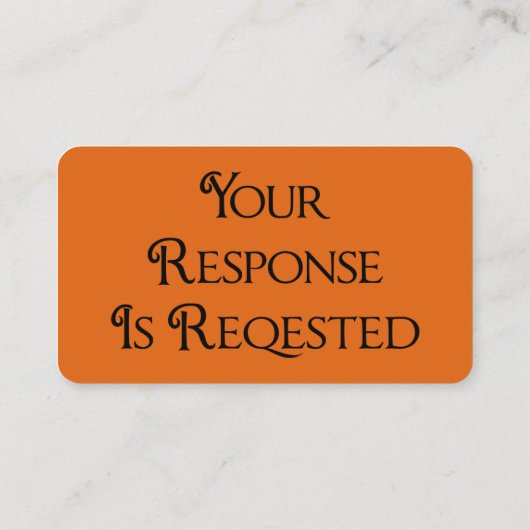 Carte de réponse du code QR RSVP (Dos)