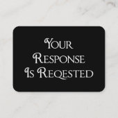 Carte de réponse du code QR RSVP (Dos)