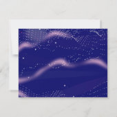 Carte de réponse du Faire-part de mariage Water Li (Dos)