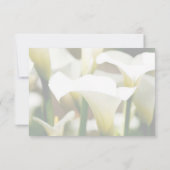 Carte de réponse du Mariage blanc Calla Lily (Dos)