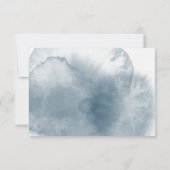 Carte de réponse du Mariage Blue Winterberries (Dos)