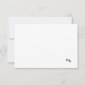 Carte de réponse du Mariage catholique Vierge Mari (Dos)