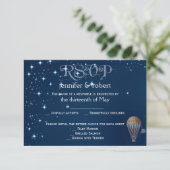 Carte de réponse du Mariage de ballon à air chaud  (Debout devant)