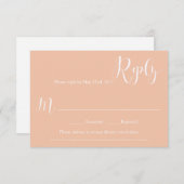 Carte de réponse du Mariage de corail (Devant / Derrière)