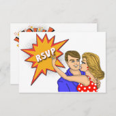 Carte de réponse du Mariage de couverture de livre (Devant / Derrière)