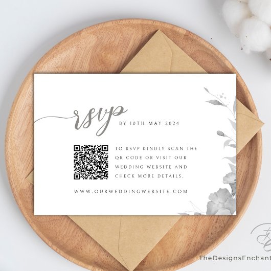 Carte de réponse du Mariage de la carte RSVP Boho 
