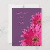 Carte de réponse du Mariage de la marguerite viole (Dos)