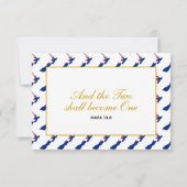 Carte de réponse du Mariage de la NOUVELLE-ZÉLANDE (Dos)