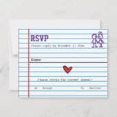 Carte de réponse du Mariage de l'école (Devant)