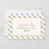 Carte de réponse du Mariage de l'INDE (Dos)