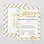 Carte de réponse du Mariage de l'INDE (Devant / Derrière)