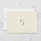 Carte de réponse du Mariage de marguerite romantiq (Dos)