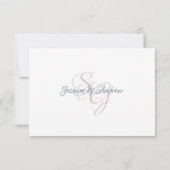 Carte de réponse du Mariage de Mountain Laurel (Dos)