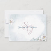 Carte de réponse du Mariage de Mountain Laurel (Dos)