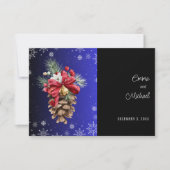 Carte de réponse du Mariage de Noël (Devant)