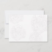 Carte de réponse du Mariage de sélection du menu L (Dos)