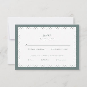 Carte de réponse du Mariage Edge à pente classique