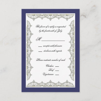 Carte de réponse du Mariage frontalier Royal Tiara