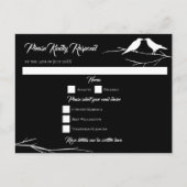 Carte de réponse du Mariage gothique Ravens (Devant)