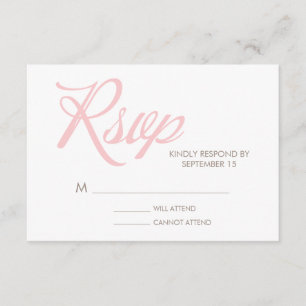Carte de réponse du Mariage Motif Zigzag