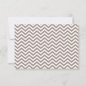 Carte de réponse du Mariage Motif Zigzag (Dos)
