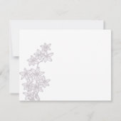 Carte de réponse du Mariage Peacock (Dos)